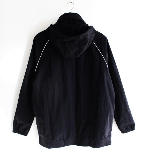 Adidas Black & White Striped Windbreaker Jacket - Picture 4 of 9